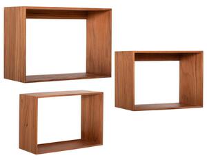 ΡΑΦΙΕΡΑ CHENGIS HM9830 3ΤΜΧ ΞΥΛΟ TEAK ΣΕ ΦΥΣΙΚΟ ΧΡΩΜΑ 60x20x38Υεκ