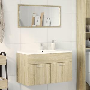 VidaXL Ντουλάπι Νιπτήρα Μπάνιου Sonoma Δρυς 90x38,5x46 εκ. Επεξ. Ξύλο