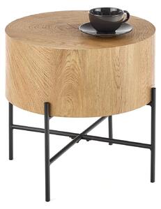 BROOKLYN-S c. table natural oak / black DIOMMI V-CH-BROOKLYN-S-LAW