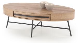 CAROLINA c.table, golden oak / black DIOMMI V-CH-CAROLINA-LAW