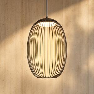 Lucande LED φωτιστικό εξωτερικού χώρου Richi, μαύρο, 40 cm, με δυνατότητα, ρυθμιζόμενος, Μαύρο, Μέταλλο, σύγχρονο