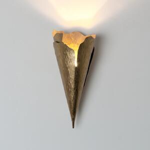 Holländer Φωτιστικό τοίχου GINGKO QUATTRO, χρυσό, ύψος 31 cm, μέταλλο, G9, ρυθμιζόμενος, Χρυσό / Ορείχαλκου, Σαλόνι / τραπεζαρία, Μέταλλο