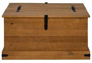 VidaXL Σεντούκι αποθήκευσης HALDEN 91x91x47 cm Ξύλο μασίφ πεύκο
