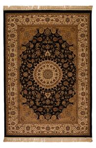 Στρογγυλό Χαλί (Φ180) Βιοκαρπέτ Isfahan 2438A Black Cream