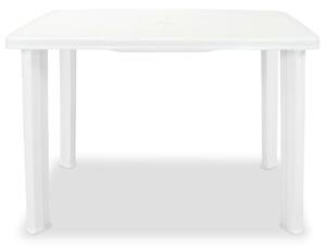 VidaXL Τραπέζι Κήπου Λευκό 101 x 68 x 72 εκ. Πλαστικό