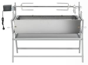 VidaXL Ψησταριά - Σούβλα για BBQ από Σίδηρο και Ανοξείδωτο Ατσάλι