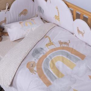 Κουβερλί Κούνιας (110x140) 2 Όψεων Nef-Nef Homeware Baby Jungle In Motion