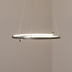 Milagro Lighting LED κρεμαστό φωτιστικό Lorenzo, μέταλλο, μαύρο, 4.000 K, Μαύρο, Σαλόνι / τραπεζαρία, Μέταλλο, σύγχρονο