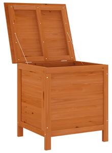 VidaXL Μπαούλο Αποθ. Κήπου Καφέ 50x49x56,5 εκ. Μασίφ Ξύλο Ελάτης