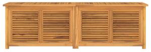 VidaXL Μπαούλο Αποθήκευσης Κήπου με Τσάντα 175x50x55εκ Μασίφ Ξύλο Teak