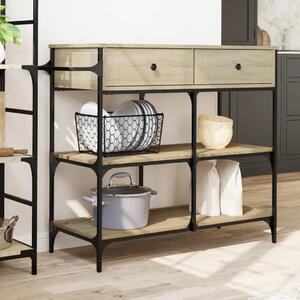 VidaXL Τρόλεϊ Κουζίνας Sonoma Δρυς 105x42x95 εκ. Επεξεργασμένο Ξύλο