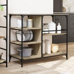VidaXL Τρόλεϊ Κουζίνας Sonoma Δρυς 100x45x89,5 εκ. Επεξεργασμένο Ξύλο