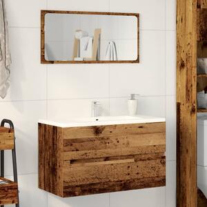 VidaXL Ντουλάπι Νιπτήρα Όψη Παλαιού Ξύλου 90x38,5x45 εκ. Επεξεργ. Ξύλο