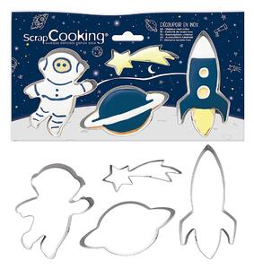 Κουπ Πατ Ανοξείδωτα (Σετ 4τμχ) Scrap Cooking Διάστημα SCC-2084