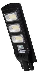 GloboStar® 71552 Αυτόνομο Ηλιακό Φωτιστικό Δρόμου Street Light LED SMD 150W 12000lm με Ενσωματωμένη Μπαταρία Li-ion 9000mAh - Φωτοβολταϊκό Πάνελ με Αισθητήρα Ημέρας-Νύχτας PIR Αισθητήρα Κίνησης Αδιάβροχο IP65 Ψυχρό Λευκό 6000K