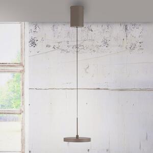 JUST LIGHT. GmbH Κρεμαστό φωτιστικό LED Plata, άμμος, 1-φωτιστικό, 3.000 K, ρυθμιζόμενος, Μπεζ, Σαλόνι / τραπεζαρία, Μέταλλο, σύγχρονο
