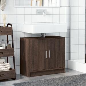VidaXL Ντουλάπι Νιπτήρα Καφέ δρυς 63x29x55 εκ. Επεξεργασμένο Ξύλο
