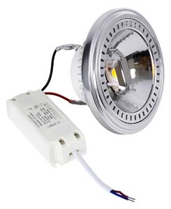 GloboStar® DARKO 60381 Σποτ LED Indirect Anti-Glare AR111 14W 1694lm 40° AC 220-240V IP20 Φ11.1 x Υ6.6cm Ψυχρό Λευκό 6000K Dimmable - Bridgelux High Lumen COB Gen2 - TÜV Certified Driver - 5 Years Warranty