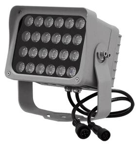 LED Προβολέας Αρχιτεκτονικού Φωτισμού GENIUS DMX512 48W CREE 24v 4800lm Δέσμης 10° Μοιρών Αδιάβροχος IP67 RGB GloboStar 05028