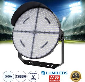 GloboStar® CYCLOP 90108 LED Προβολέας Γηπέδου 1200W 192000LM 60° AC 100-277V IP65 - Ψυχρό Λευκό 5000K - MeanWell Driver & LumiLEDs Chip - 5 Years Warranty