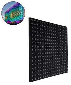 GloboStar® 90118 Digital Pixel Addressable Facade Panel - Ψηφιακό Πάνελ Πρόσοψης Κτιρίων LED SMD 3535 225W/m2 300LED/m2 300PIXEL/m2 SPI/TTL Protocol IC UCS512B 13500lm/m2 120° DC 12V IP67 RGB - Μαύρο Σώμα - Μ100 x Π100 x Υ3cm