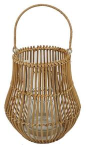 Φανάρι διακοσμητικό BOHO από rattan Ø15/20xΥ37εκ