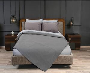 Σετ σεντόνια μονά RAINBOW Grey-Ice grey από 50% βαμβάκι 160x250εκ