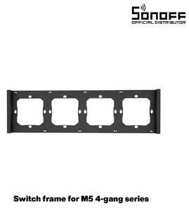 GloboStar® 80086 SONOFF SwitchMan M5-80 Wall Frame 4 Way - L29.9 X W8.6 X H1.48CM