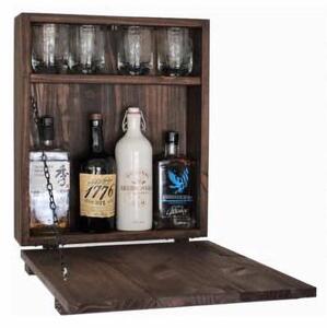 Mini Bar ArteLibre JESSICA Καρυδί Ξύλο 42x15x46cm