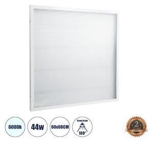 GloboStar® 60215 LED Panel Transparent 60x60cm 44W 4400lm 120° CRI≥80Ra AC 220-240V IP20 Μ60 x Π60 x Υ2.5cm - Ψυχρό Λευκό 6000K - 2 Χρόνια Εγγύηση