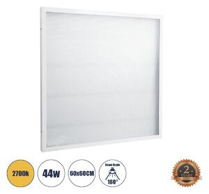 GloboStar® 60217 LED Panel Transparent 60x60cm 44W 3960lm 120° CRI≥80Ra AC 220-240V IP20 Μ60 x Π60 x Υ2.5cm - Θερμό Λευκό 2700K - 2 Χρόνια Εγγύηση