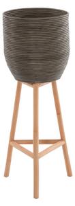 ΓΛΑΣΤΡΑ ΑΠΟ RATTAN ΚΑΙ BAMBOO HM7724 36Χ35Χ95Yεκ.ΦΥΣΙΚΟ - ΠΡΑΣΙΝΟ