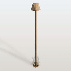 Moretti Luce Φωτιστικό διαδρόμου LED Silva Edge, ύψος 100 εκ., χρώμα παλαιωμένου ορείχαλκου,, Μπρούτζινο / Αντικέ ορείχαλκου, Ορείχαλκος, Εξοχική κατοικία / Ρουστίκ