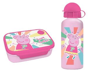 Φαγητοδοχείο 800ml & Παγούρι 500ml Must Peppa Pig 000482830