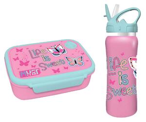 Φαγητοδοχείο 800ml & Παγούρι 500ml Must Life Is Sweet 000586470