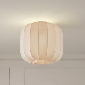 Lindby Φωτιστικό οροφής Helin, μπεζ, ύφασμα, Ø 35 cm, ρυθμιζόμενος, Μπεζ, Σαλόνι / τραπεζαρία, Ύφασμα / Κλωστοϋφαντουργία, Σκανδιναβικό