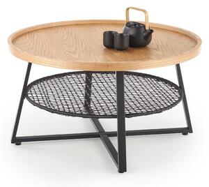 FLORENCE c. table natural oak / black DIOMMI V-CH-FLORENCE-LAW