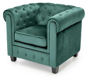 ERIKSEN leisure armchair dark green / black DIOMMI V-CH-ERIKSEN-FOT-C.ZIELONY