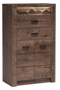 INDIANAPOLIS chest of drawers I6 dark ash tree