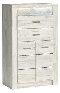 INDIANAPOLIS chest of drawers I6 kraft white