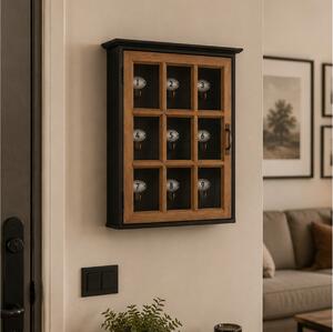 Ξύλινη Επιτοίχια Κλειδοθήκη Atmosphera Milana Key Box με 9 θέσεις και διαστάσεις 30x10x40cm