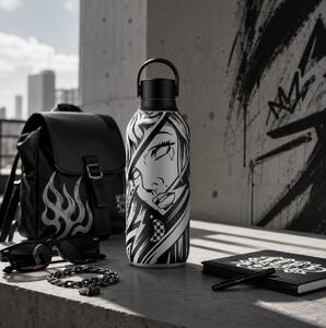 Μπουκάλι Θερμός Series 2 Studio Chilly's με χωρητικότητα 500ml και διατήρηση θερμοκρασίας 12h ζεστό / 24h κρύο - Cry me a river