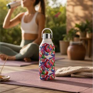 Μπουκάλι Θερμός Series 2 Chilly's με χωρητικότητα 500ml και διατήρηση θερμοκρασίας 12h ζεστό / 24h κρύο - Peony