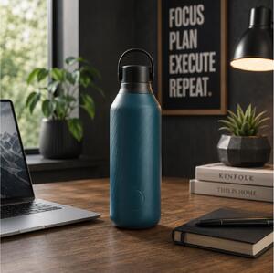 Μπουκάλι Θερμός Series 2 Elements Chilly's με χωρητικότητα 500ml και διατήρηση θερμοκρασίας 12h ζεστό / 24h κρύο - Water