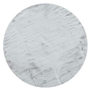 Στρογγυλό Χαλί Γούνινο (Φ100) Polcarpet Rabbit Silver