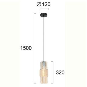 Φωτιστικό Οροφής Μονόφωτο Viokef Lilian Honey 4294901