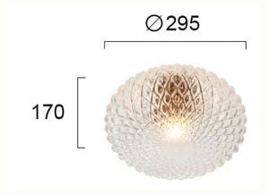 Φωτιστικό Πλαφονιέρα Viokef Ester Transparent 4225800