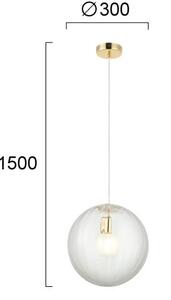 Φωτιστικό Οροφής Μονόφωτο Viokef Diana Transparent 4294300