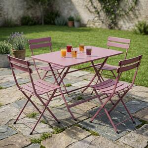 Σετ Τραπεζαρία Κήπου (5τμχ) Spitishop Riviera Purple