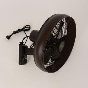 Beacon Lighting Επιτοίχιος ανεμιστήρας Breeze, μαύρος, Ø 41 εκ., αθόρυβος, Μαύρο, Σαλόνι / τραπεζαρία, Πλαστικό